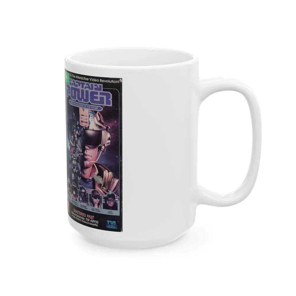 CAPTAIN POWER AND THE SOLDIERS OF THE FUTURE SHATTERED PAST (VHS COVER) - White Coffee Mug-Go Mug Yourself