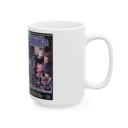 CAPTAIN POWER AND THE SOLDIERS OF THE FUTURE SHATTERED PAST (VHS COVER) - White Coffee Mug - Go Mug Yourself