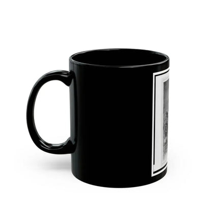 Captain William Borck, Union Officer In The 32nd Indiana Regiment, Full-Length Portrait, Standing, Facing Front (U.S. Civil War) Black Coffee Mug - Go Mug Yourself