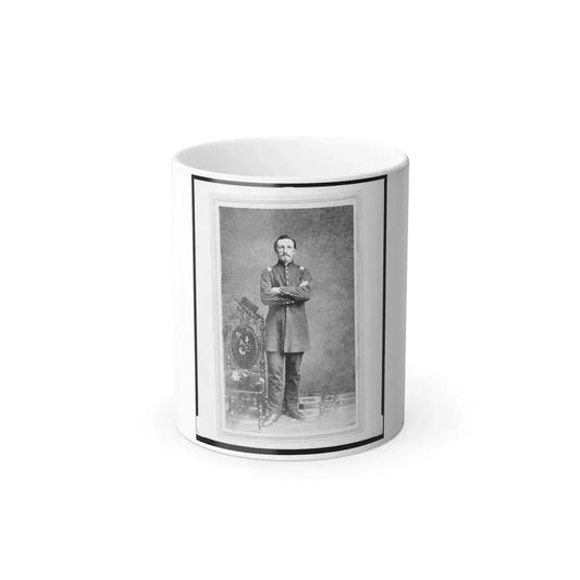Captain William Borck, Union Officer in the 32Nd Indiana Regiment, Full-Length Portrait, Standing, Facing Front (U.S. Civil War) Color Changing Coffee Mug 11oz Default Title 11oz - Go Mug Yourself