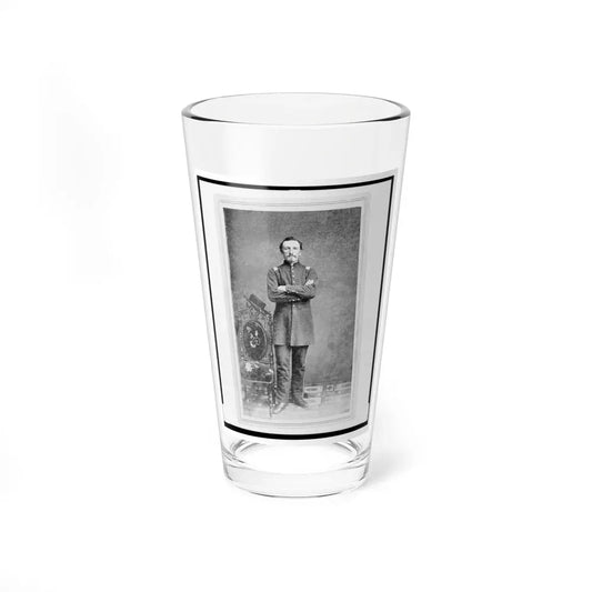 Captain William Borck, Union Officer In The 32nd Indiana Regiment, Full-Length Portrait, Standing, Facing Front (U.S. Civil War) Pint Glass 16oz 16oz - Go Mug Yourself