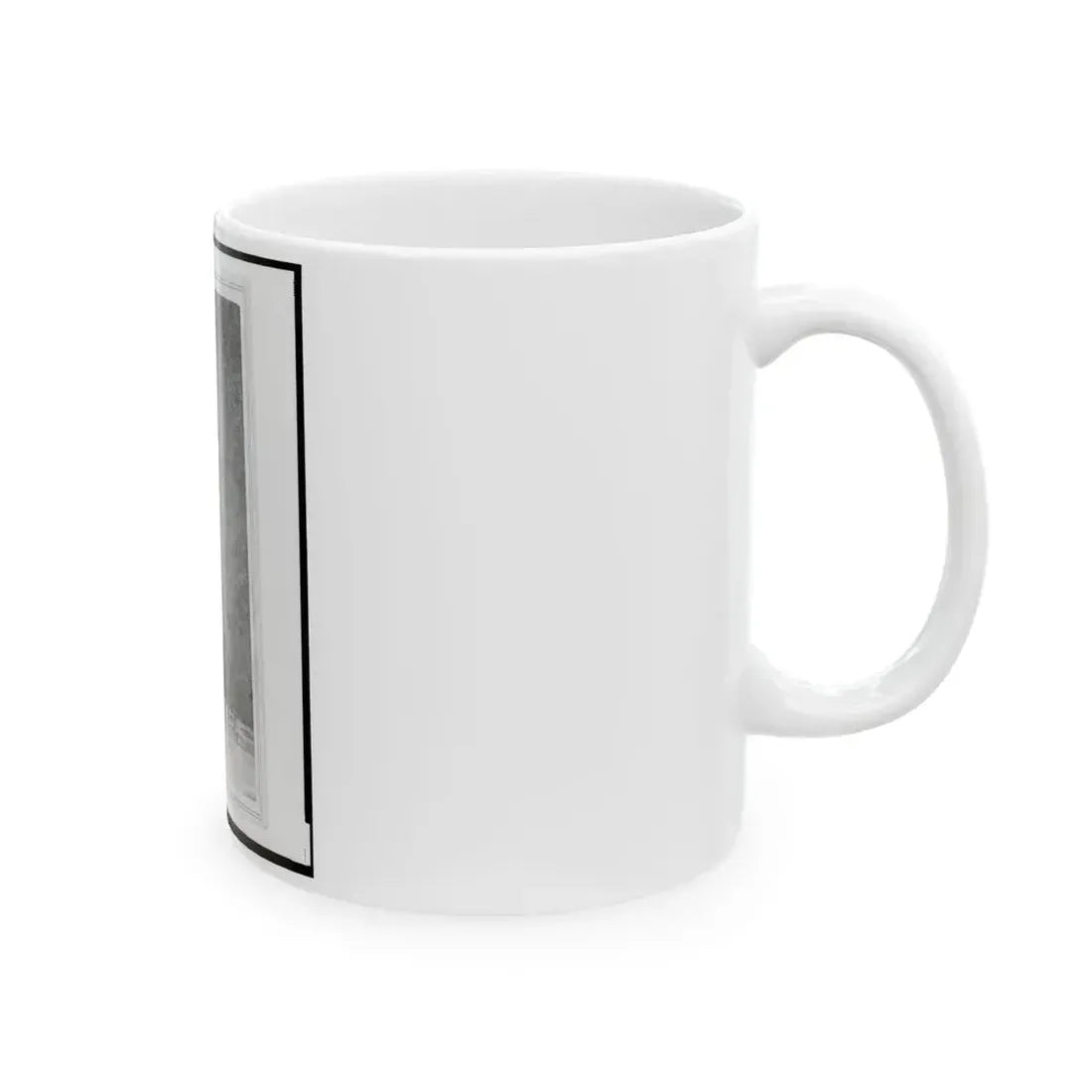 Captain William Borck, Union Officer In The 32nd Indiana Regiment, Full-Length Portrait, Standing, Facing Front (U.S. Civil War) White Coffee Mug - Go Mug Yourself