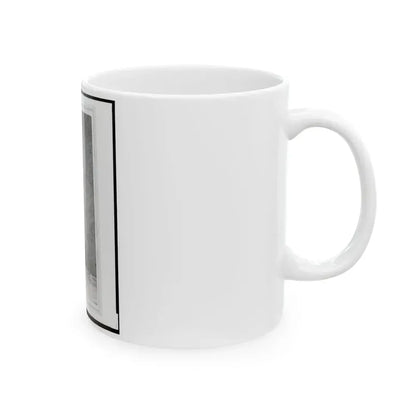 Captain William Borck, Union Officer In The 32nd Indiana Regiment, Full-Length Portrait, Standing, Facing Front (U.S. Civil War) White Coffee Mug - Go Mug Yourself