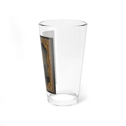 Captain William F. Mcrorie Of Co. A, 4th North Carolina Infantry Regiment In Uniform With Sword (U.S. Civil War) Pint Glass 16oz - Go Mug Yourself