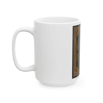 Captain William F. Mcrorie Of Co. A, 4th North Carolina Infantry Regiment In Uniform With Sword (U.S. Civil War) White Coffee Mug - Go Mug Yourself