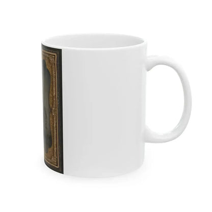 Captain William F. Mcrorie Of Co. A, 4th North Carolina Infantry Regiment In Uniform With Sword (U.S. Civil War) White Coffee Mug - Go Mug Yourself