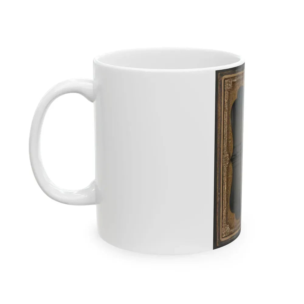 Captain William F. Mcrorie Of Co. A, 4th North Carolina Infantry Regiment In Uniform With Sword (U.S. Civil War) White Coffee Mug - Go Mug Yourself