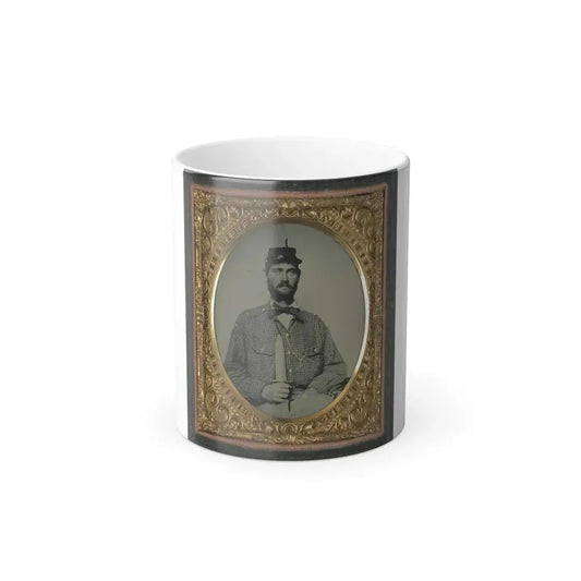 Captain William H. Powell of Co. A, 33Rd Virginia Infantry Regiment in Uniform With Bowie Knife (U.S. Civil War) Color Changing Coffee Mug 11oz Default Title 11oz - Go Mug Yourself