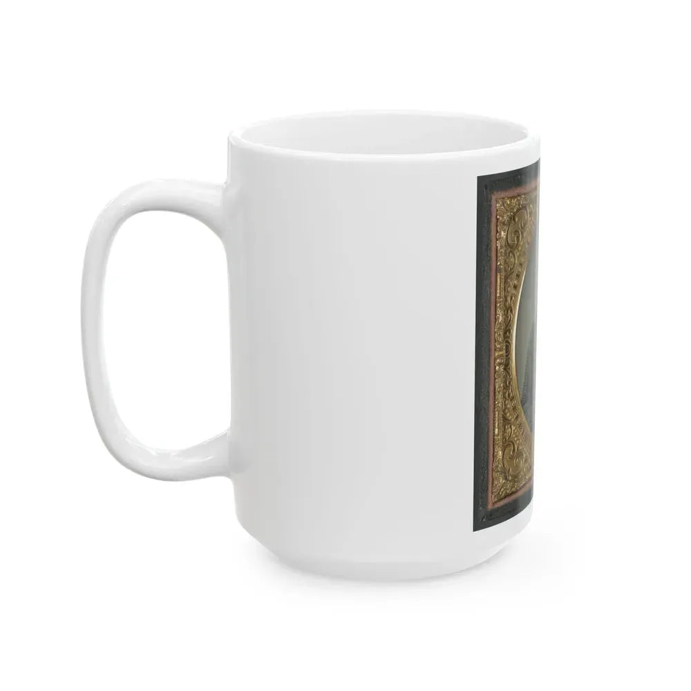 Captain William H. Powell Of Co. A, 33rd Virginia Infantry Regiment In Uniform With Bowie Knife (U.S. Civil War) White Coffee Mug - Go Mug Yourself