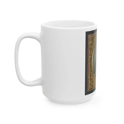Captain William H. Powell Of Co. A, 33rd Virginia Infantry Regiment In Uniform With Bowie Knife (U.S. Civil War) White Coffee Mug - Go Mug Yourself