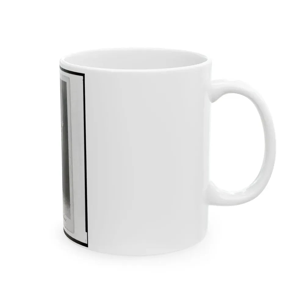 Captain William J. Hahn, Union Officer In The 32nd Indiana Regiment, Full-Length Portrait, Facing Front (U.S. Civil War) White Coffee Mug - Go Mug Yourself