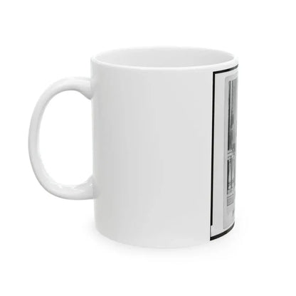 Captain William J. Hahn, Union Officer In The 32nd Indiana Regiment, Full-Length Portrait, Facing Front (U.S. Civil War) White Coffee Mug - Go Mug Yourself