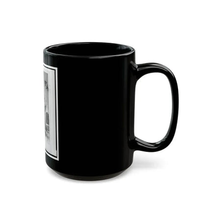 Captain William Urlan, Union Officer In The 32nd Indiana Regiment, Full-Length Portrait, Standing, Facing Front (U.S. Civil War) Black Coffee Mug - Go Mug Yourself