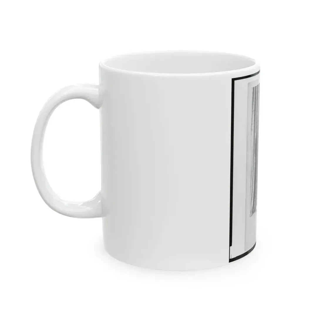 Captain William Urlan, Union Officer In The 32nd Indiana Regiment, Full-Length Portrait, Standing, Facing Front (U.S. Civil War) White Coffee Mug - Go Mug Yourself