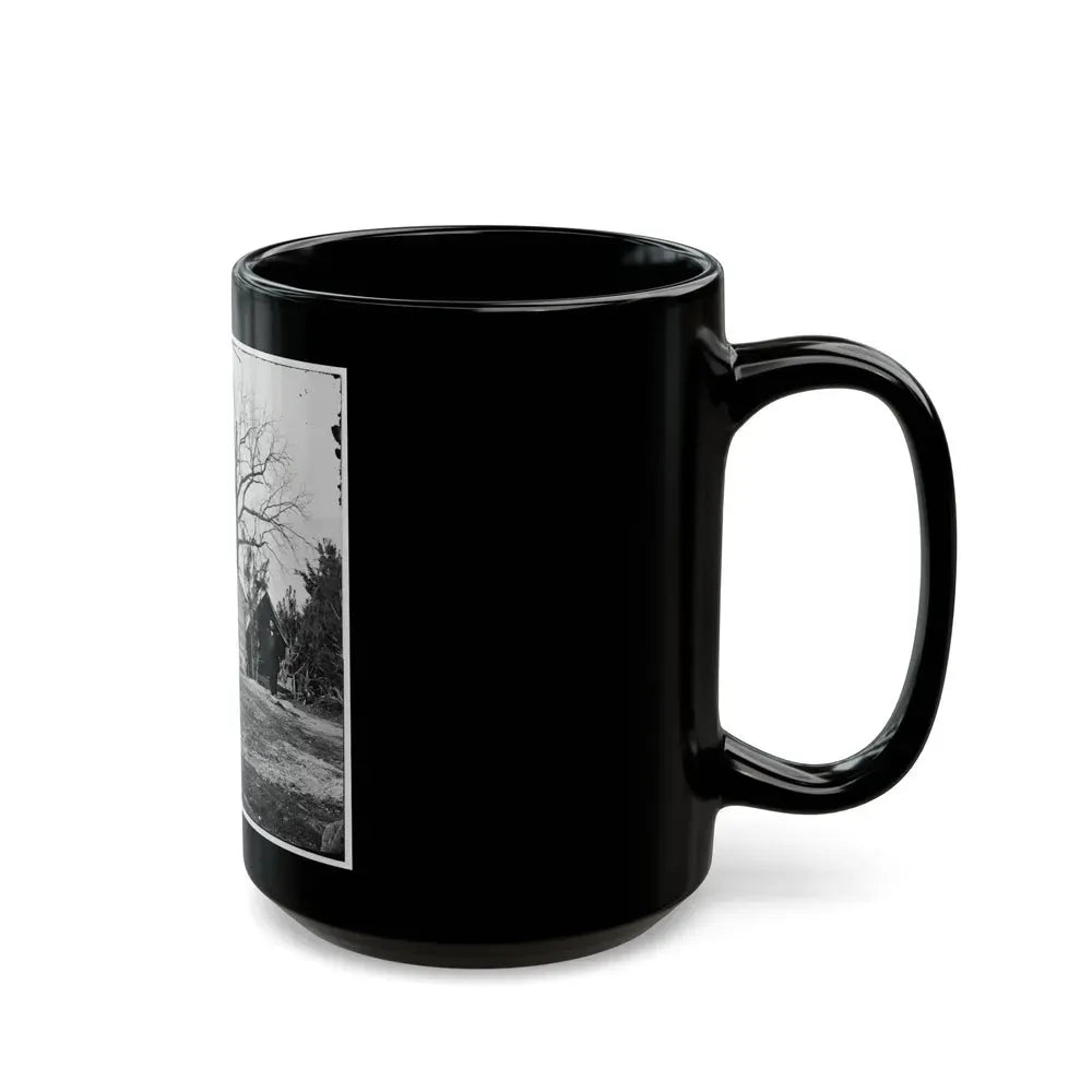 Captain Worrall's Quarters At Cedar Level, Va. (U.S. Civil War) Black Coffee Mug - Go Mug Yourself