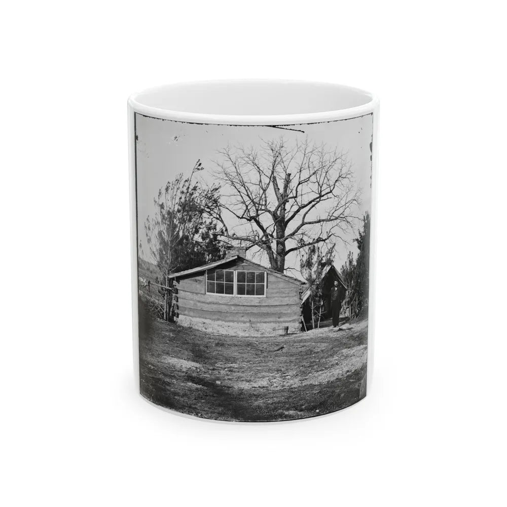 Captain Worrall's Quarters At Cedar Level, Va. (U.S. Civil War) White Coffee Mug-11oz-Go Mug Yourself