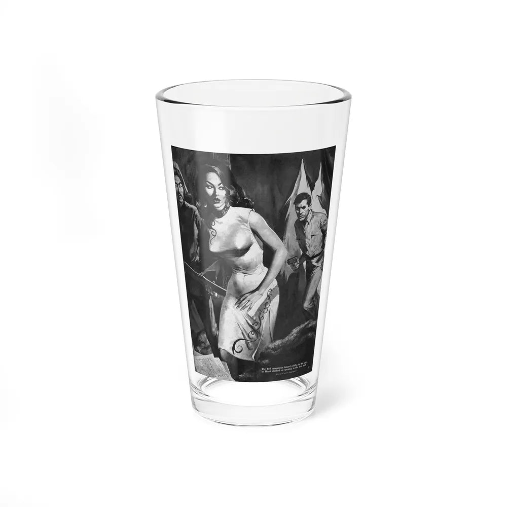 Captive Girl Compound, For Men Only, December 1964 (Magazine Illustration) Pint Glass 16oz-16oz-Go Mug Yourself