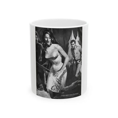 Captive Girl Compound, For Men Only, December 1964 - White Coffee Mug 11oz - Go Mug Yourself