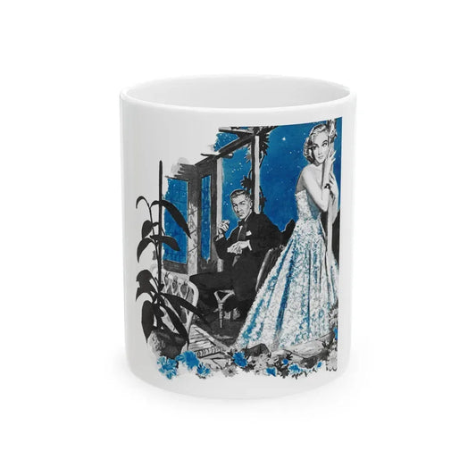 Captive Heart by Nicholas Carey, Woman's Own magazine, 1957 - White Coffee Mug 11oz - Go Mug Yourself
