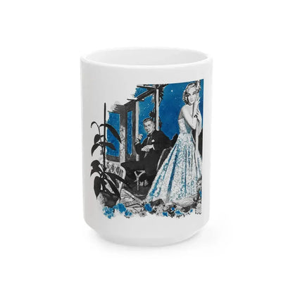 Captive Heart by Nicholas Carey, Woman's Own magazine, 1957 - White Coffee Mug 15oz - Go Mug Yourself