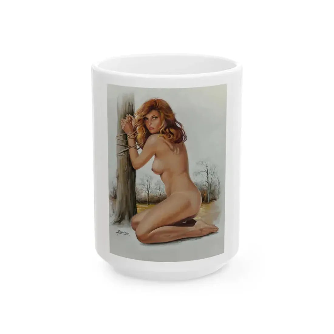 Captive Nude - White Coffee Mug 15oz - Go Mug Yourself