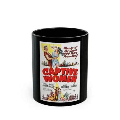 CAPTIVE WOMEN 1952 Movie Poster - Black Coffee Mug 11oz - Go Mug Yourself