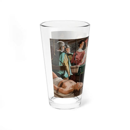 Captured Knight, story illustration (Magazine Illustration) Pint Glass 16oz-Go Mug Yourself