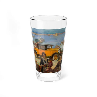 Car advertisement (Magazine Illustration) Pint Glass 16oz-16oz-Go Mug Yourself