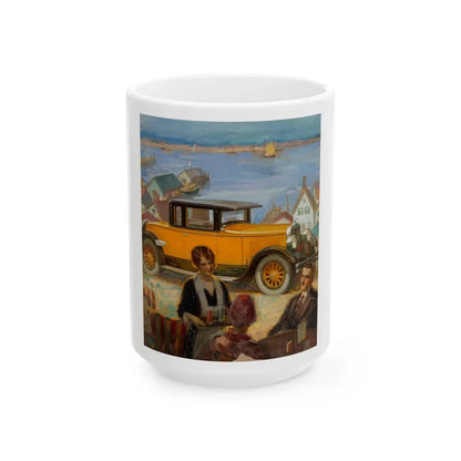 Car advertisement - White Coffee Mug 15oz - Go Mug Yourself