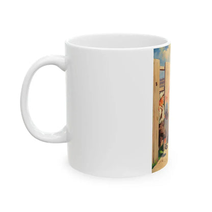 Car Approaching, 1939 - White Coffee Mug - Go Mug Yourself