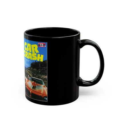 CAR CRASH (VHS COVER) - Black Coffee Mug-Go Mug Yourself