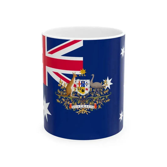 Car Flag of the Prime Minister of Australia Sir Robert Menzies (Australia) White Coffee Mug 11oz - Go Mug Yourself