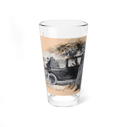 Car Passing a Buggy, Chevrolet ad illustration, 1925 (Magazine Illustration) Pint Glass 16oz-16oz-Go Mug Yourself