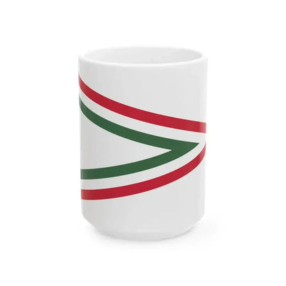 Car Pennant of the Chief of a Directorate of the Hungarian Defence Forces 1948-1949 (Hungary) White Coffee Mug 15oz - Go Mug Yourself