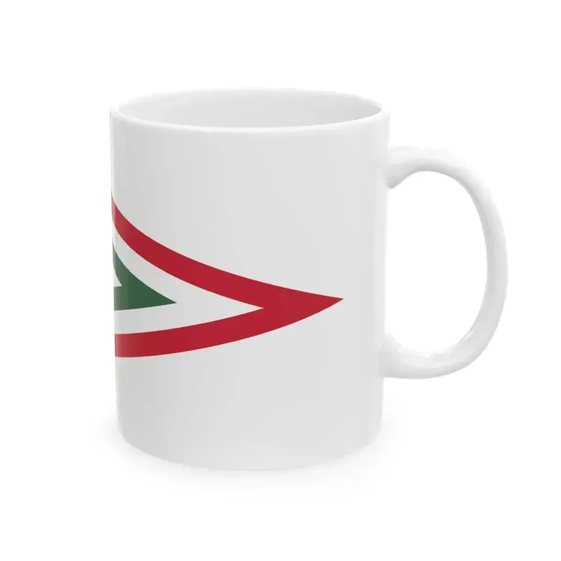 Car Pennant of the Chief of a Directorate of the Hungarian Defence Forces 1948-1949 (Hungary) White Coffee Mug - Go Mug Yourself