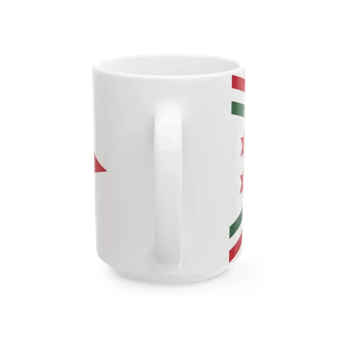 Car Pennant of the Commander-in-Chief of the Honved Border Guard 1948-1949 (Hungary) White Coffee Mug - Go Mug Yourself