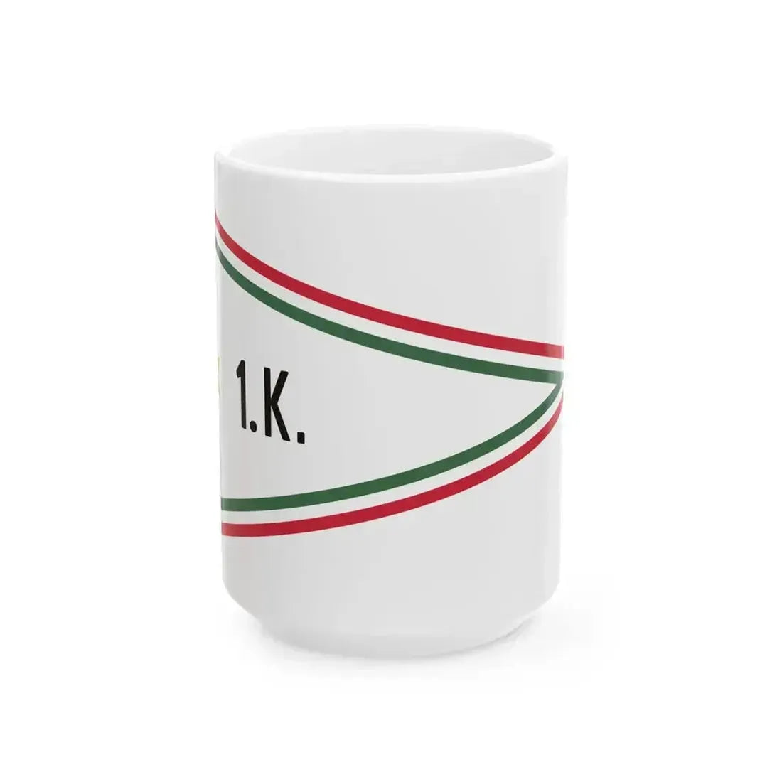 Car Pennant of the Commander of the 1st Military District of the Hungarian Defence Forces 1948 (Hungary) White Coffee Mug 15oz - Go Mug Yourself
