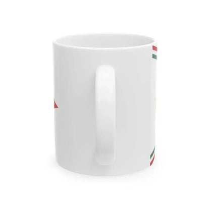 Car Pennant of the Commander of the 1st Military District of the Hungarian Defence Forces 1948 (Hungary) White Coffee Mug - Go Mug Yourself