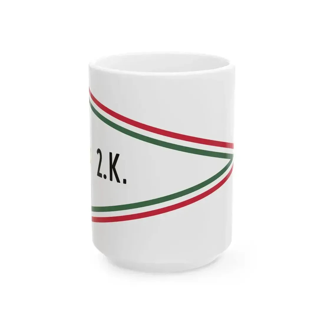 Car Pennant of the Commander of the 2nd Military District of the Hungarian Defence Forces 1948 (Hungary) White Coffee Mug 15oz - Go Mug Yourself