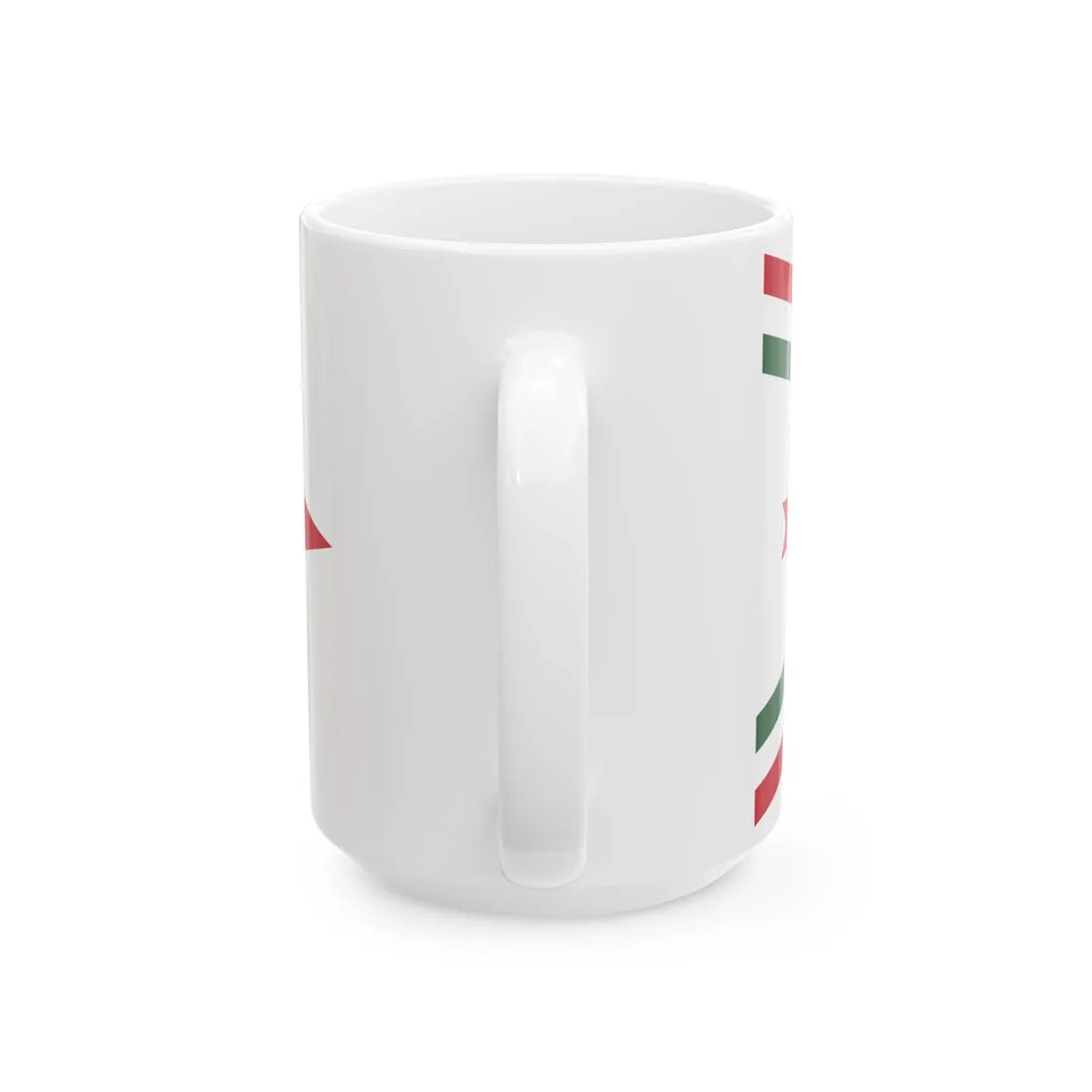 Car Pennant of the Commander of the 3rd Military District of the Hungarian Defence Forces 1948-1949 (Hungary) White Coffee Mug - Go Mug Yourself