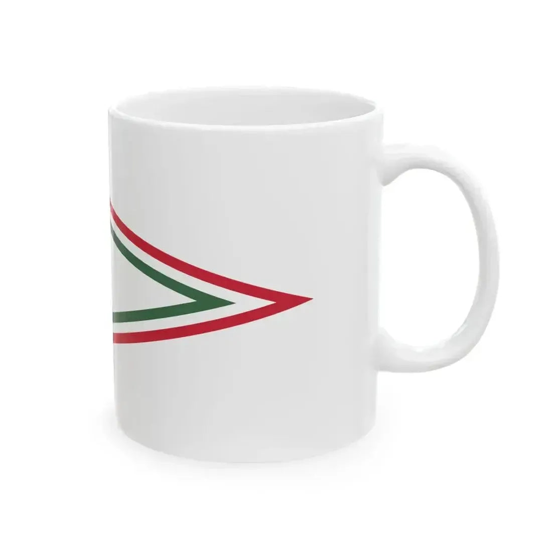 Car Pennant of the Commander of the 3rd Military District of the Hungarian Defence Forces 1948 (Hungary) White Coffee Mug - Go Mug Yourself