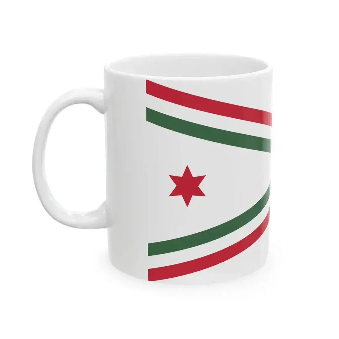 Car Pennant of the Commander of the Honved Kossuth Academy 1949 (Hungary) White Coffee Mug - Go Mug Yourself