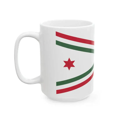 Car Pennant of the Commander of the Honved Kossuth Academy 1949 (Hungary) White Coffee Mug - Go Mug Yourself