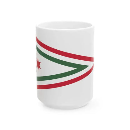 Car Pennant of the Inspector of the Hungarian Defence Forces 1948-1949 (Hungary) White Coffee Mug 15oz - Go Mug Yourself