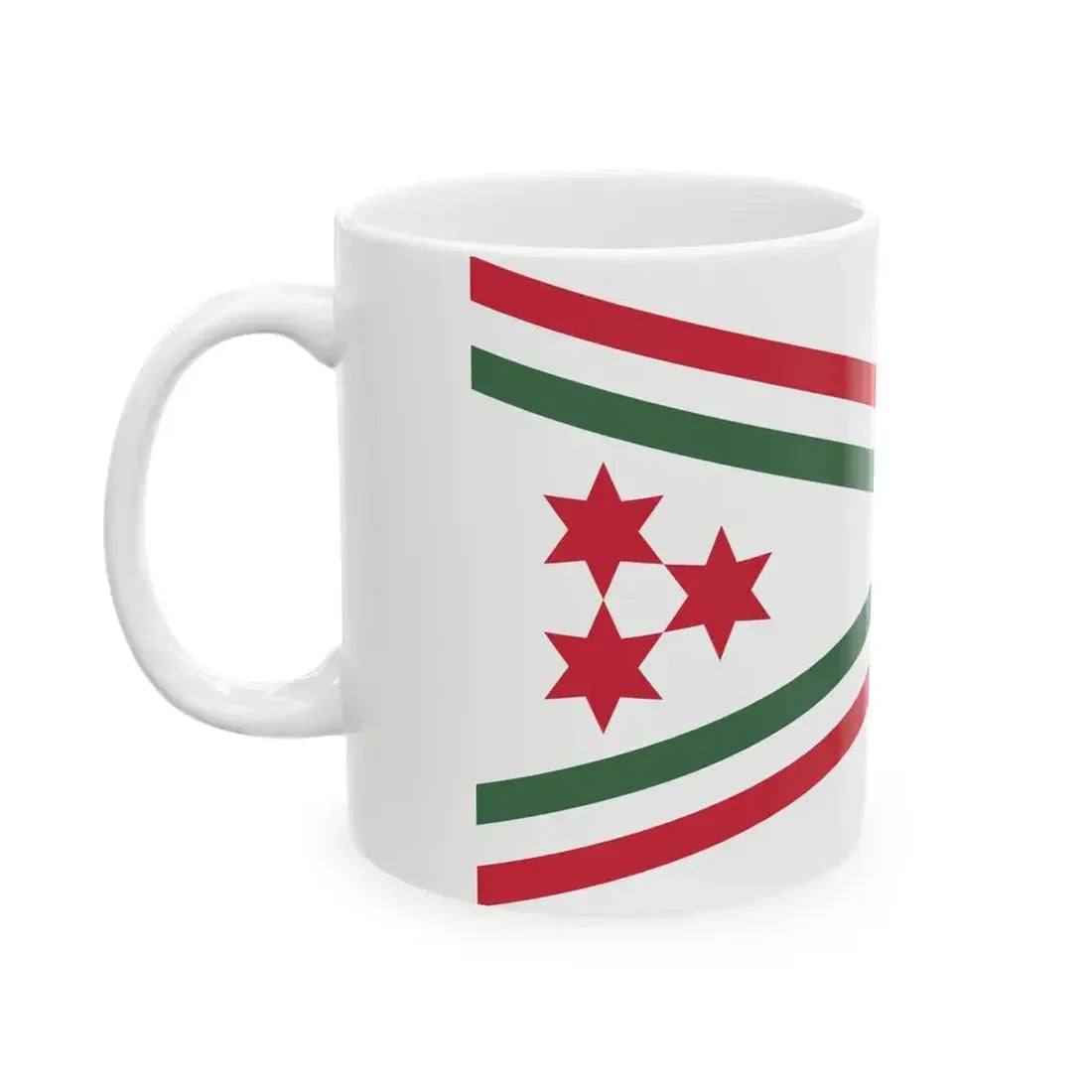 Car Pennant of the Inspector of the Hungarian Defence Forces 1948-1949 (Hungary) White Coffee Mug - Go Mug Yourself
