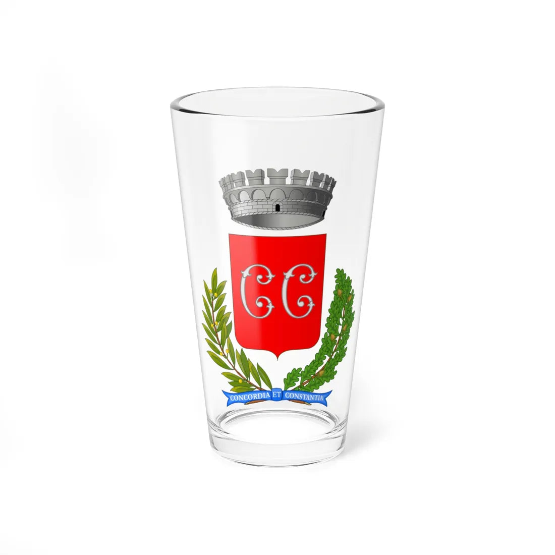 Caramagna Piemonte-Stemma (Italy) (Coat of Arms) Pint Glass 16oz 16oz - Go Mug Yourself