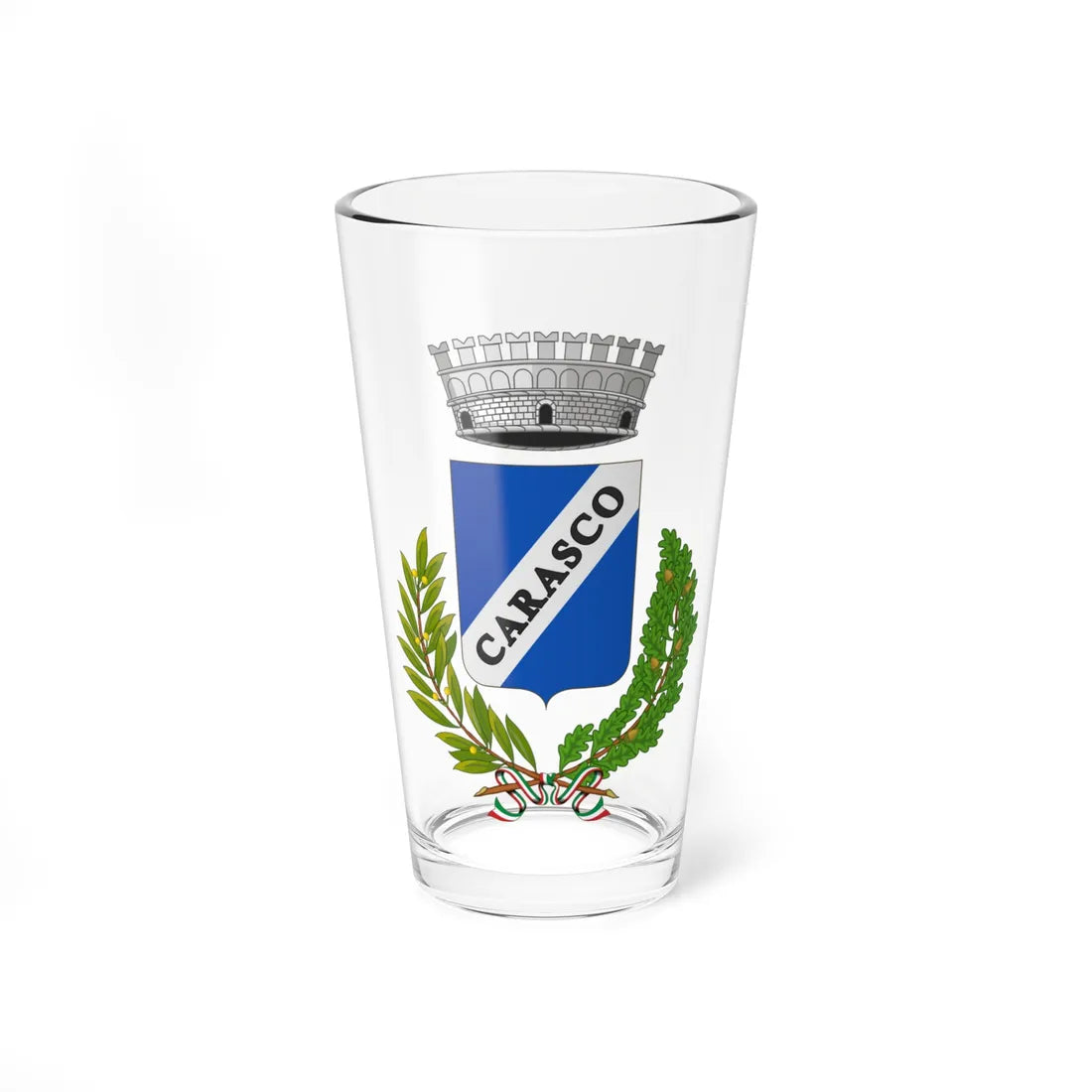 Carasco-Stemma (Italy) (Coat of Arms) Pint Glass 16oz 16oz - Go Mug Yourself