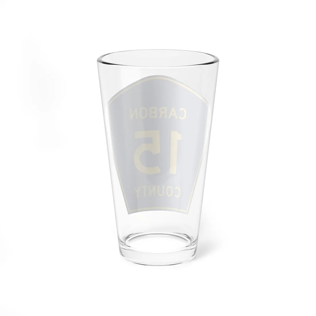 Carbon County Route 15 WY (Wyoming) (Road Sign) Pint Glass 16oz - Go Mug Yourself