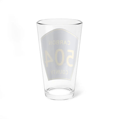 Carbon County Route 504 WY (Wyoming) (Road Sign) Pint Glass 16oz - Go Mug Yourself