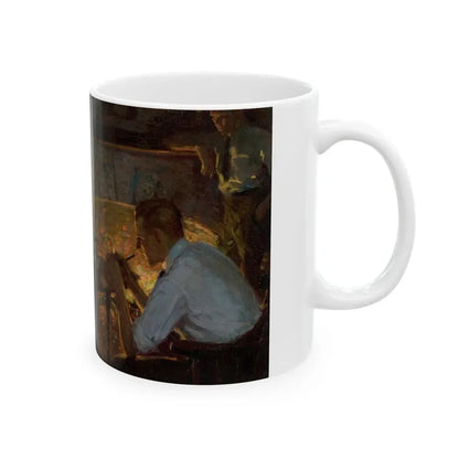 Card Players - White Coffee Mug - Go Mug Yourself